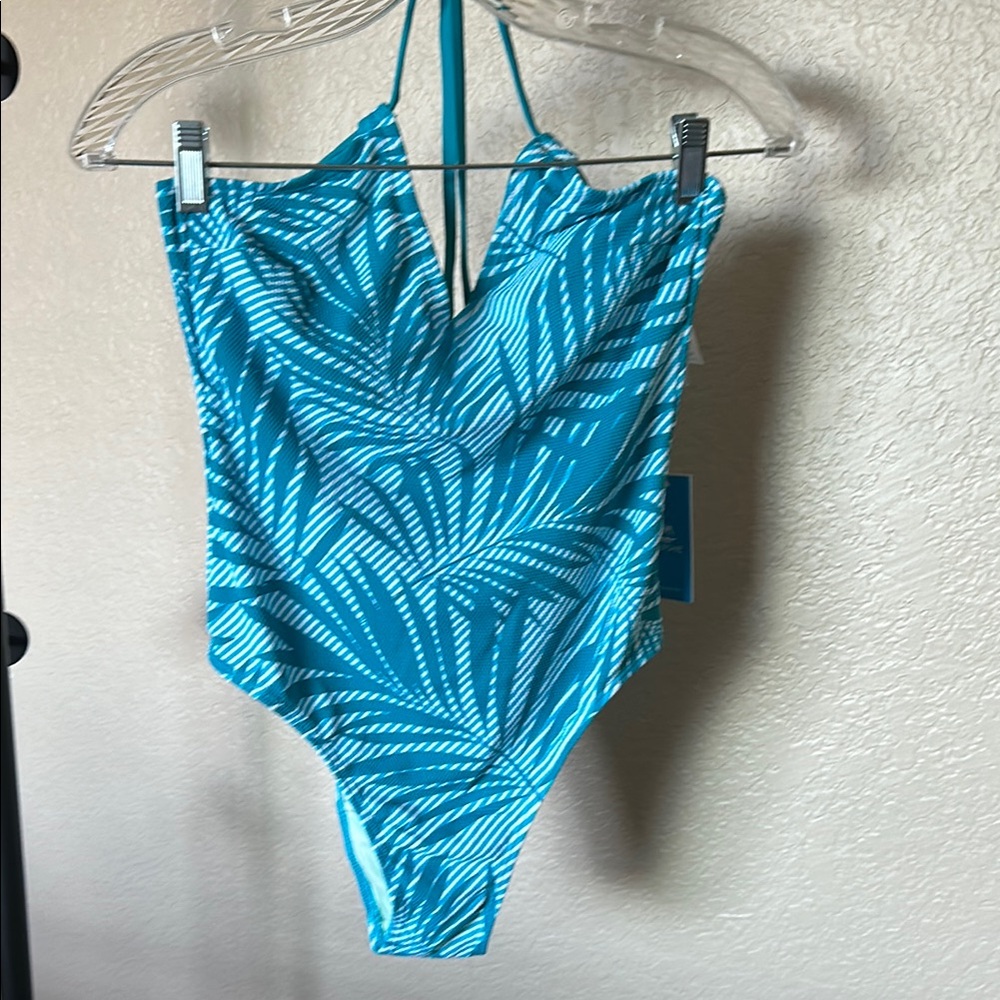 NEW Cupshe Blue and White One Piece Swimsuit